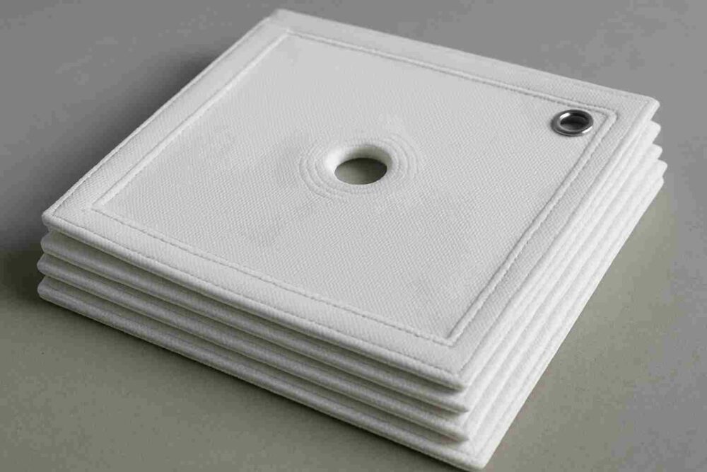 پشته ای ازپارچه های فیلترپرس