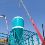 نصب تانک کلاریفایر با جرثقیل